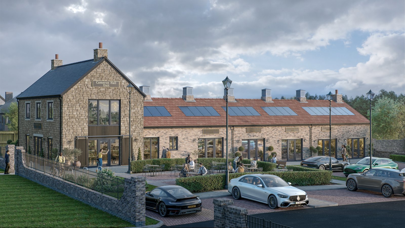 Cameron Hall commercial centre exterior CGI visualisation