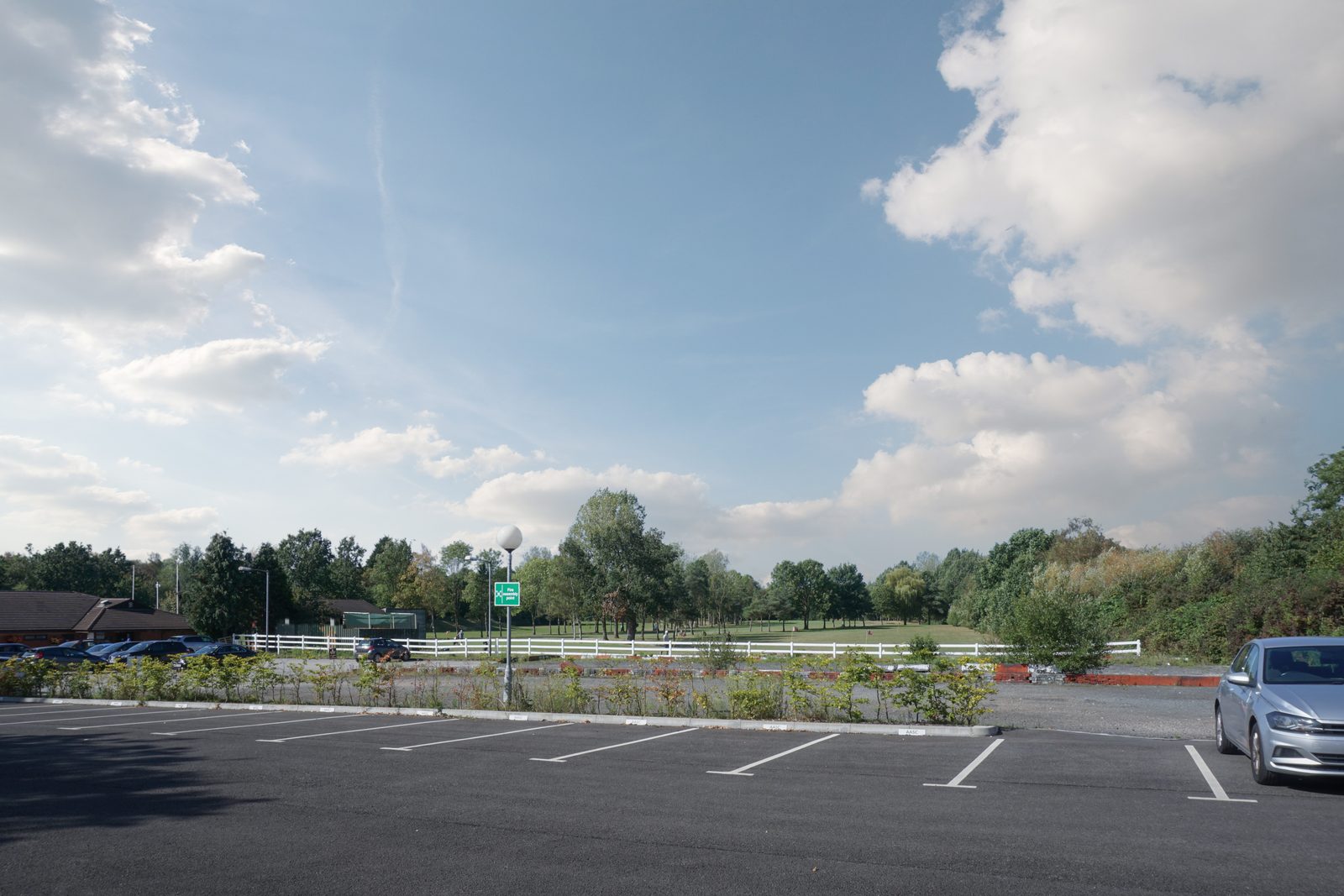 Same view from the car park before the padel courts were added